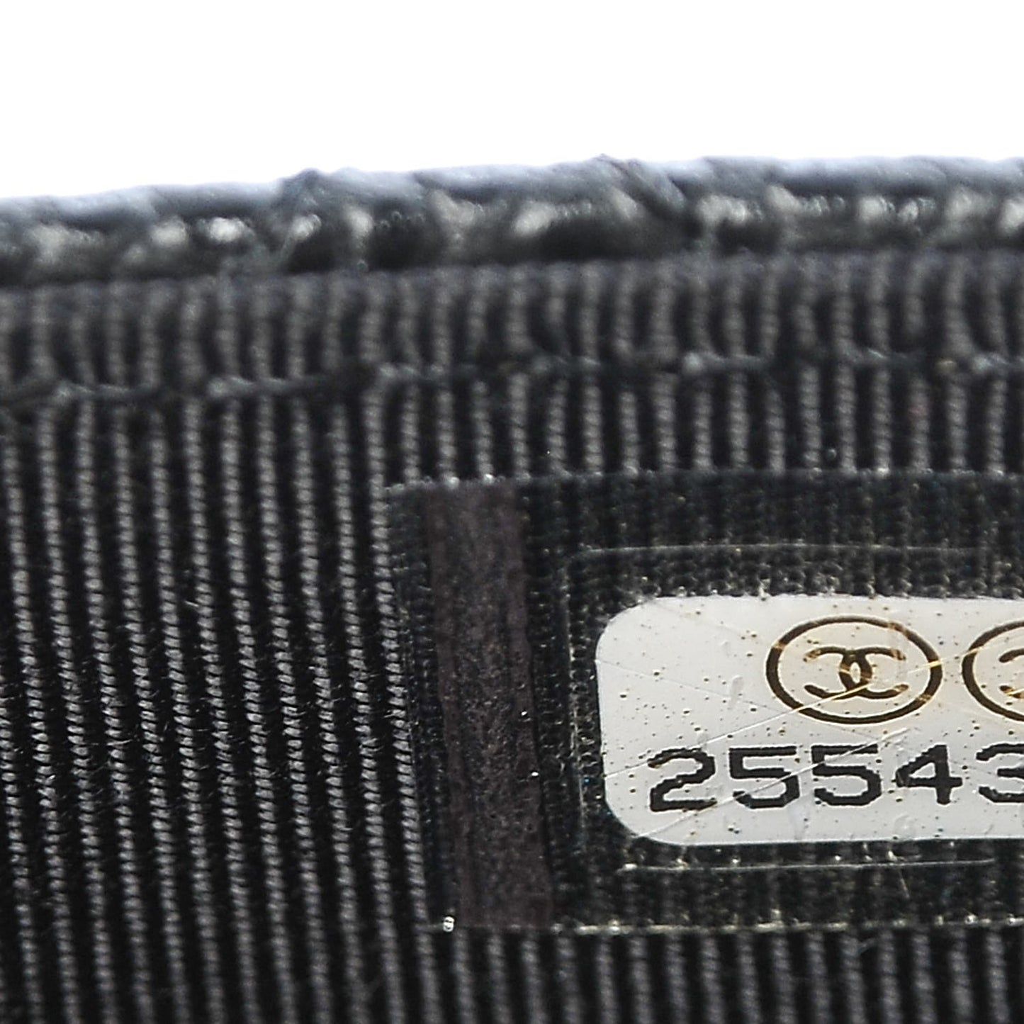 Caviar Quilted Flap Card Holder Black