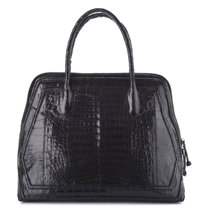 Nancy Gonzalez Crocodile Top Handle Tote Black 1 of 25