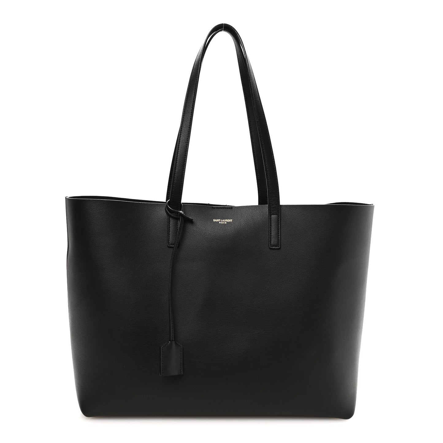 Calfskin Large Shopping Tote Black