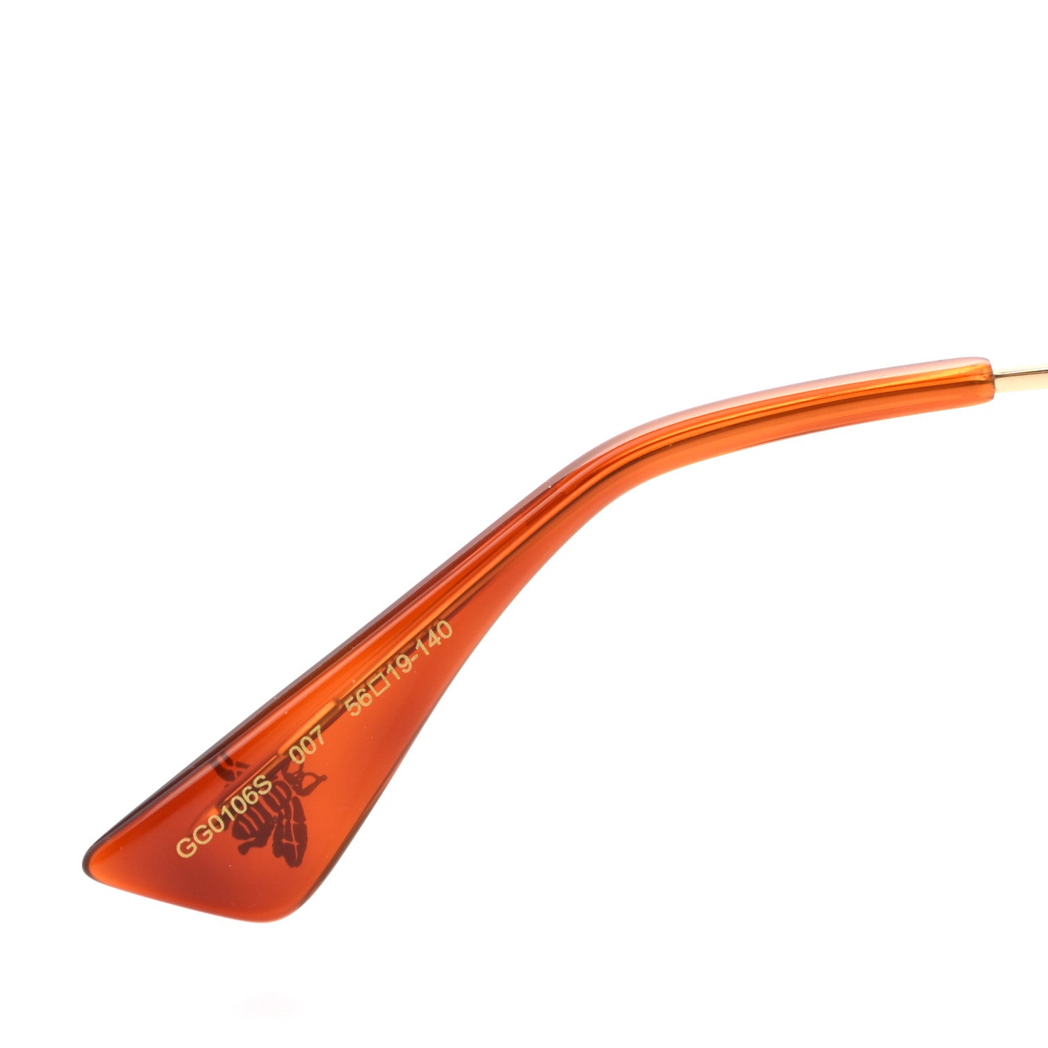 Gucci Square Frame Web GG0106S Sunglasses Tortoise 5 of 8