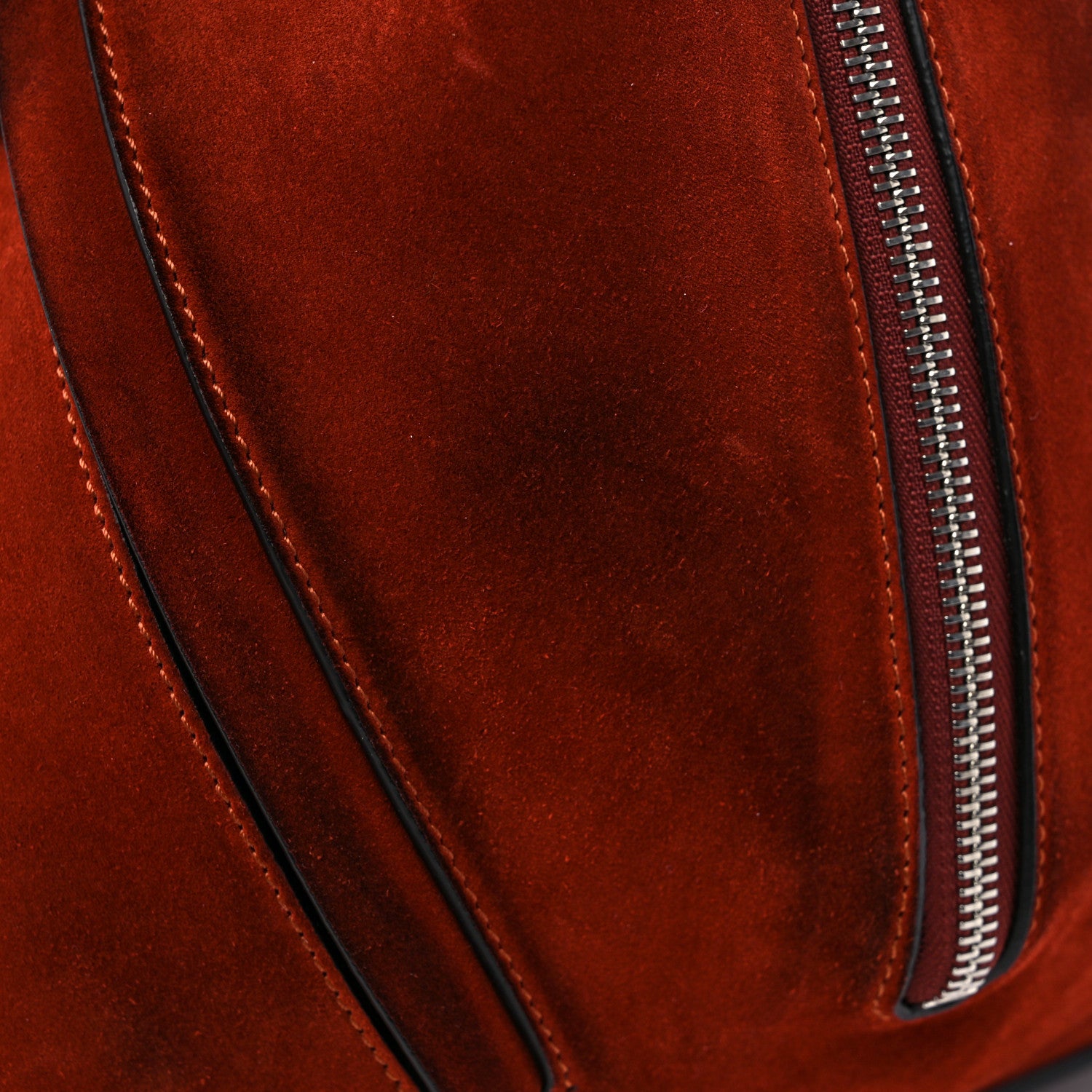 Loewe Calfskin Suede Hammock Shoulder Bag Red 13 of 14