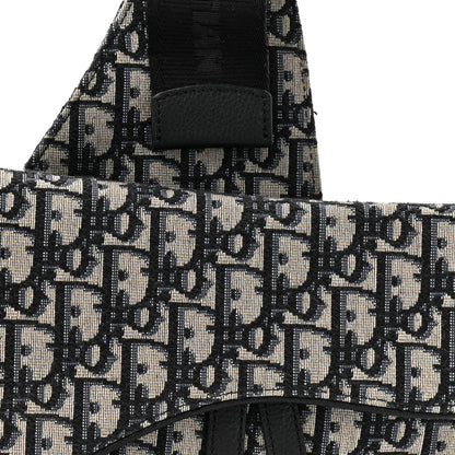 Christian Dior Oblique Mens Saddle Bag Blue 5 of 11