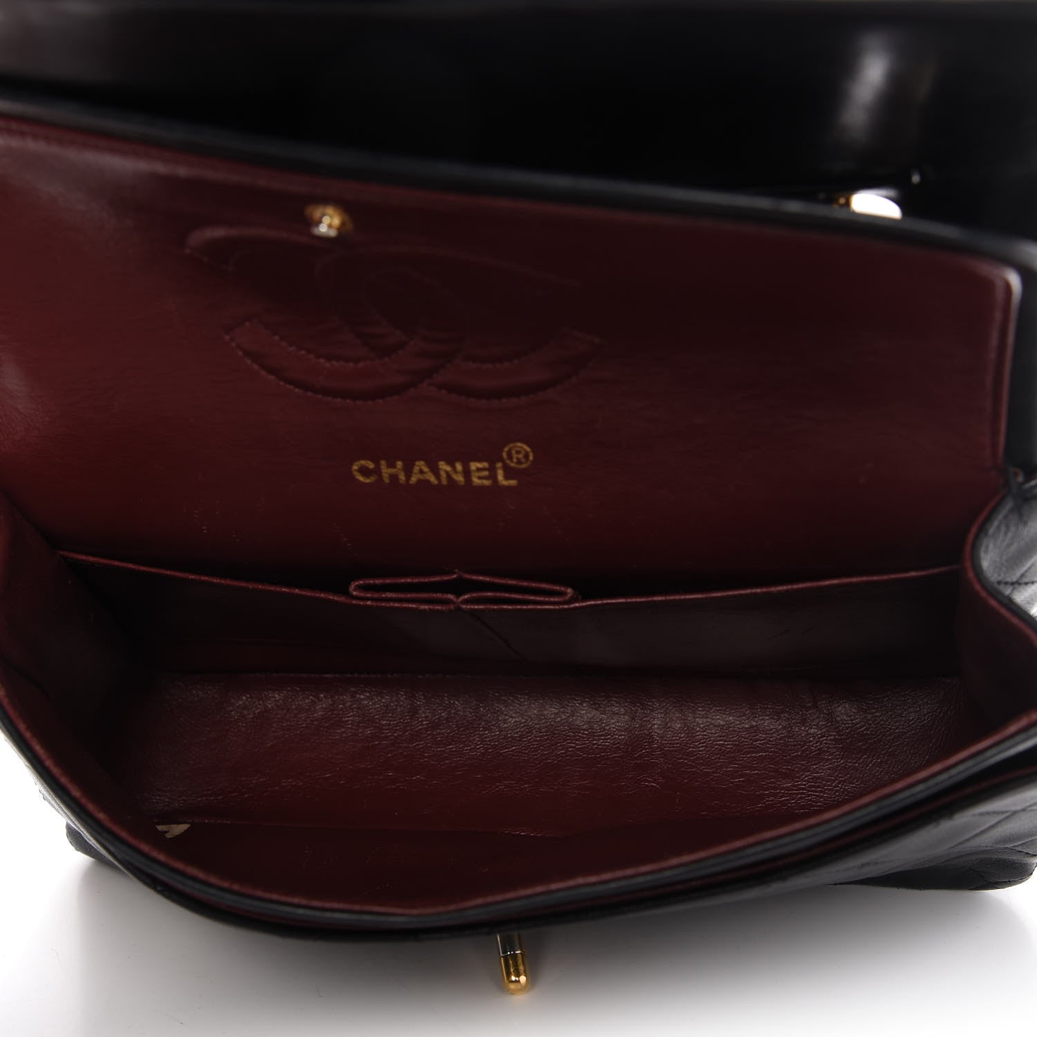 Chanel Lambskin Quilted Medium Double Flap Black 5 of 10