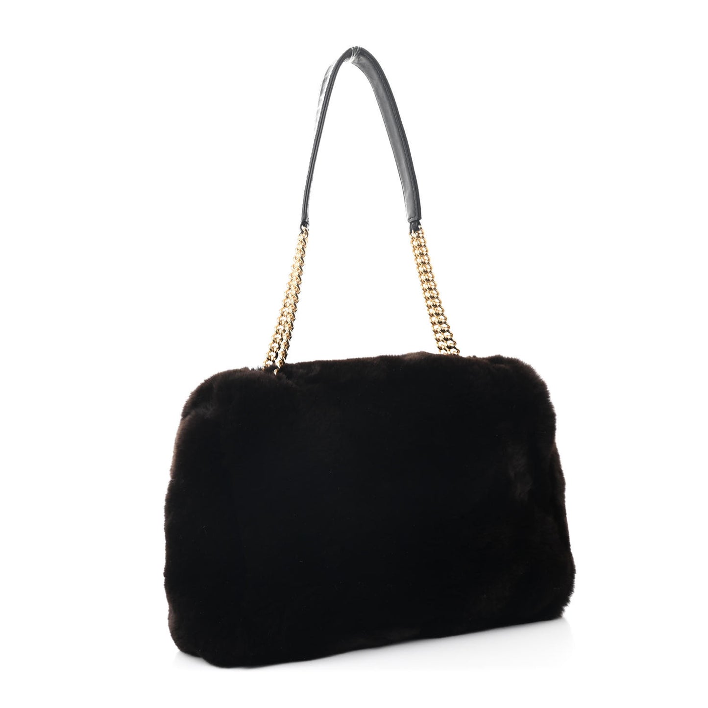 Rabbit Fur Flap Brown
