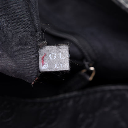 Gucci Guccissima Large New Ladies Web Hobo Black 7 of 14