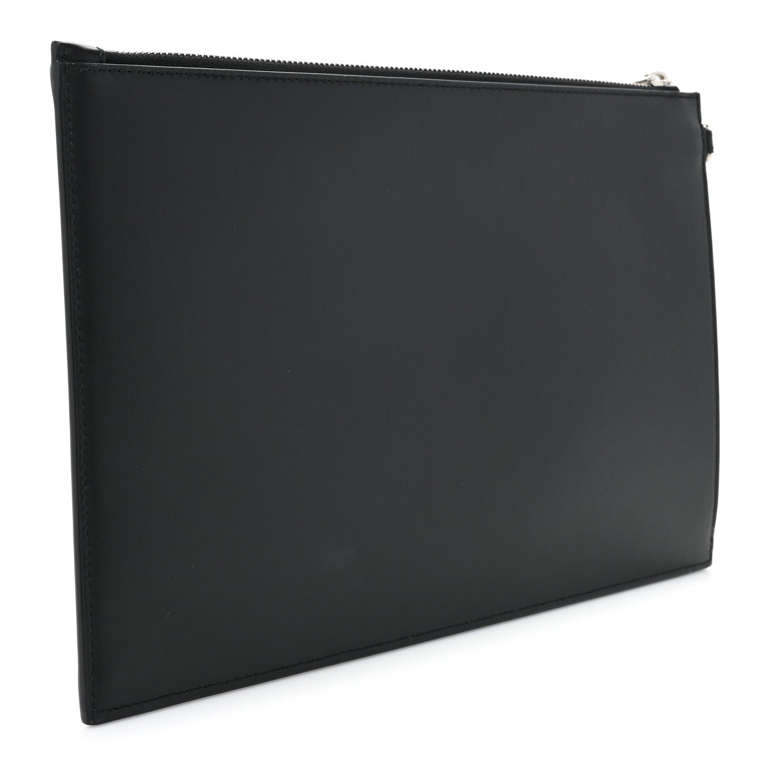 Gucci Calfskin Blade Embroidered Zip Pouch Black 3 of 10