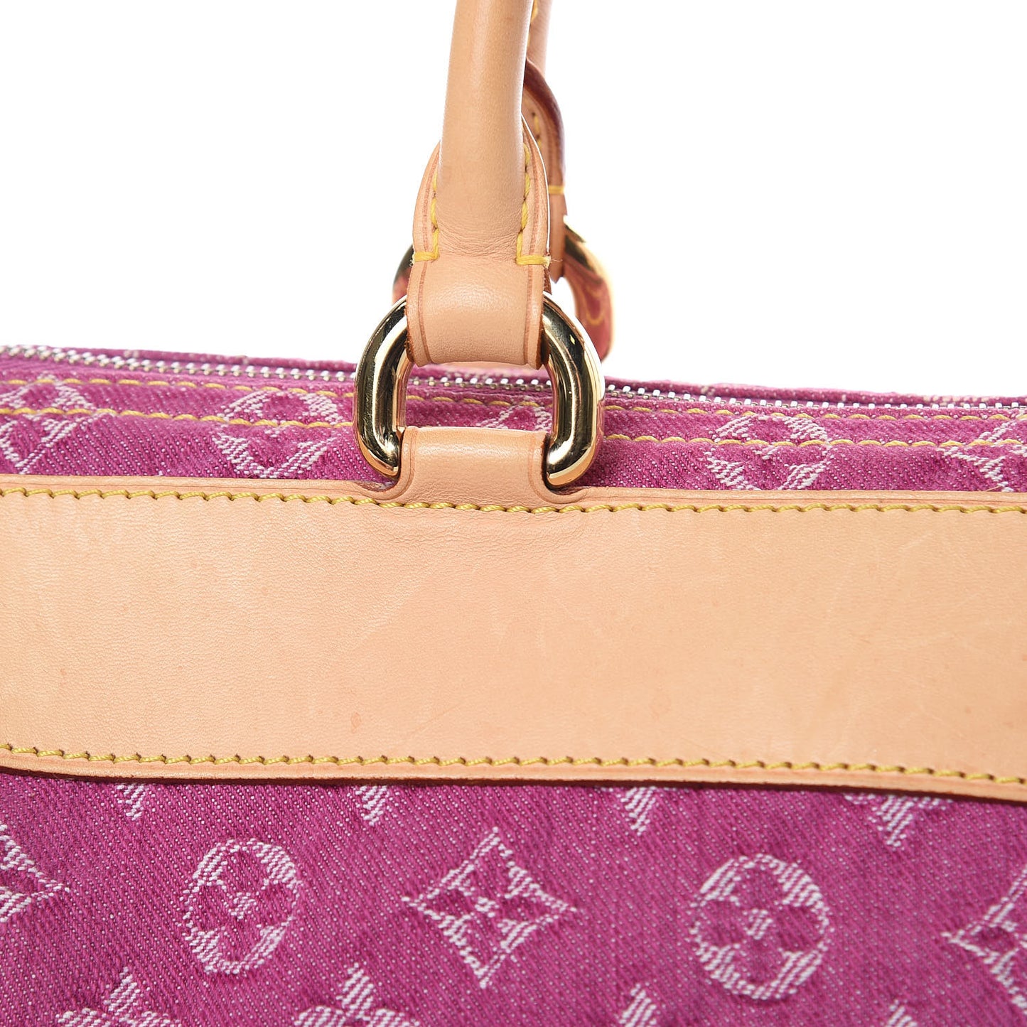 Monogram Denim Neo Speedy Fuchsia