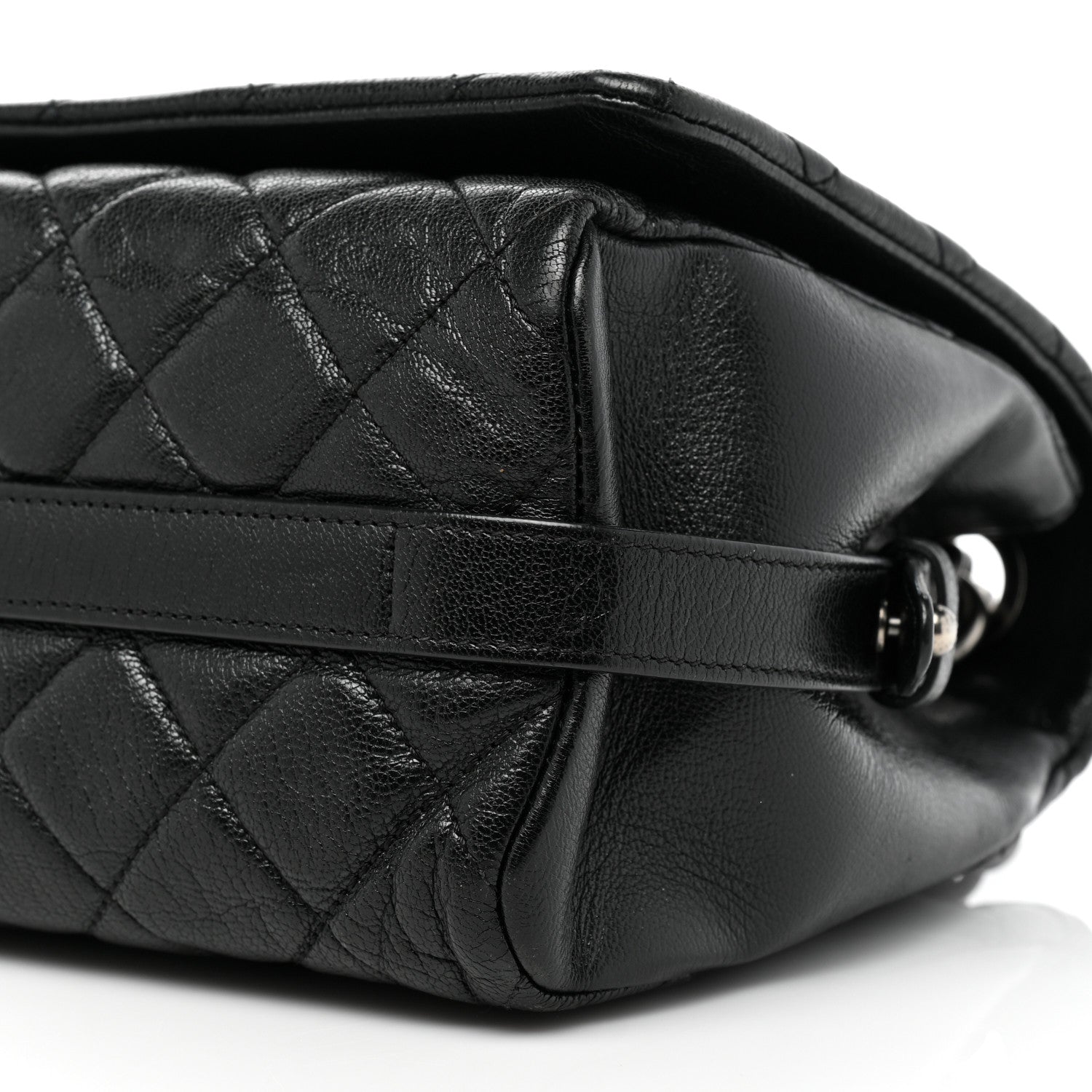 Chanel Goatskin Quilted Large City Rock Flap Black 8 of 10