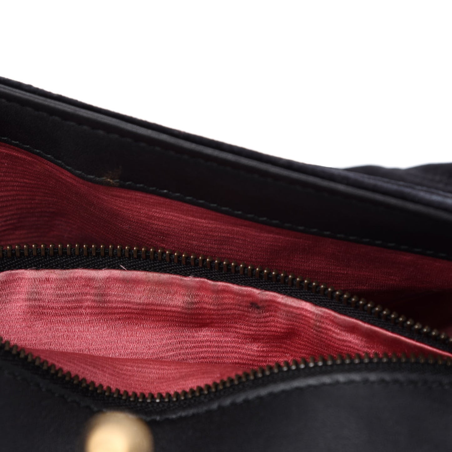 Velvet Matelasse Small GG Marmont Shoulder Bag Black