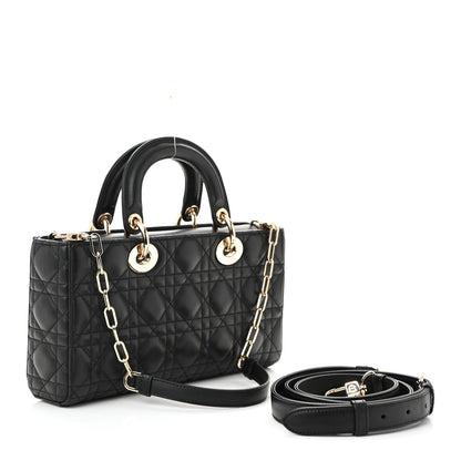Christian Dior Lambskin Cannage Medium Lady D-Joy Black 3 of 9