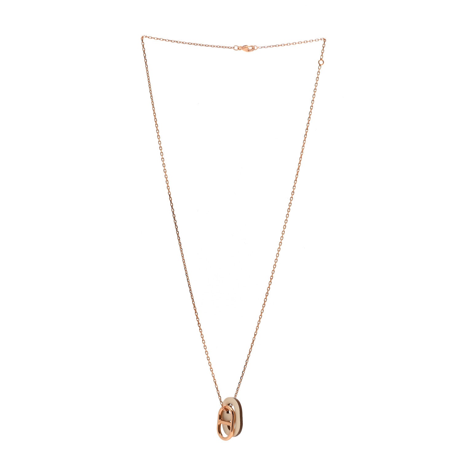 Hermes Swift O'Maillon Pendant Necklace Nata 3 of 7