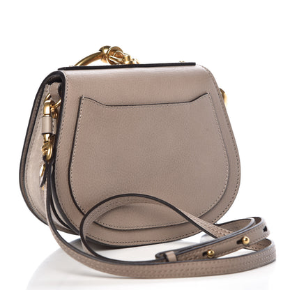 Chloe Calfskin Suede Small Nile Bracelet Bag Motty Grey 3 of 9