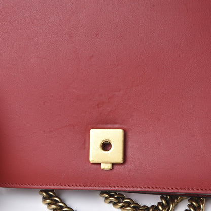Gucci Calfskin Web Medium Peony Chain Shoulder Bag Red 13 of 16