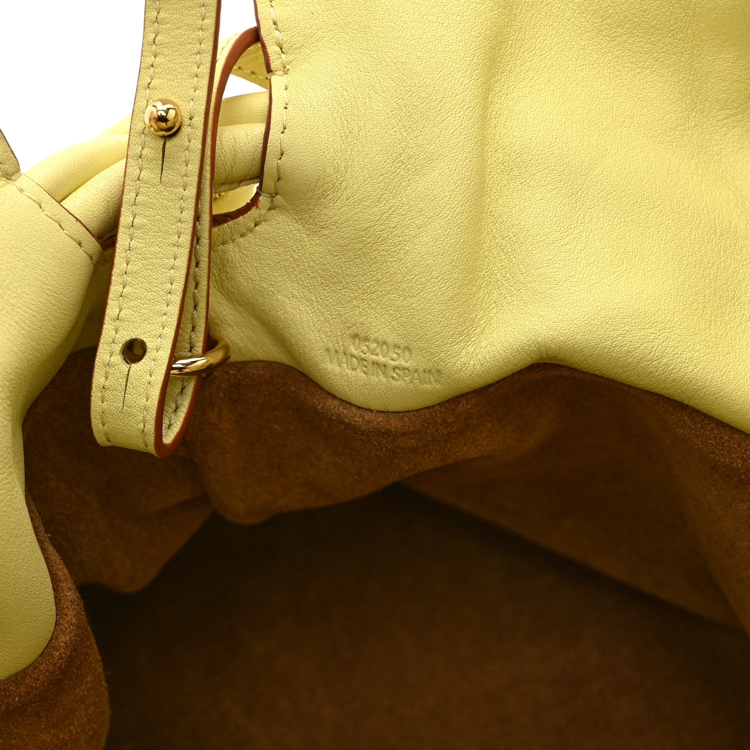Loewe Calfskin Small Flamenco Knot Bag Yellow 7 of 11