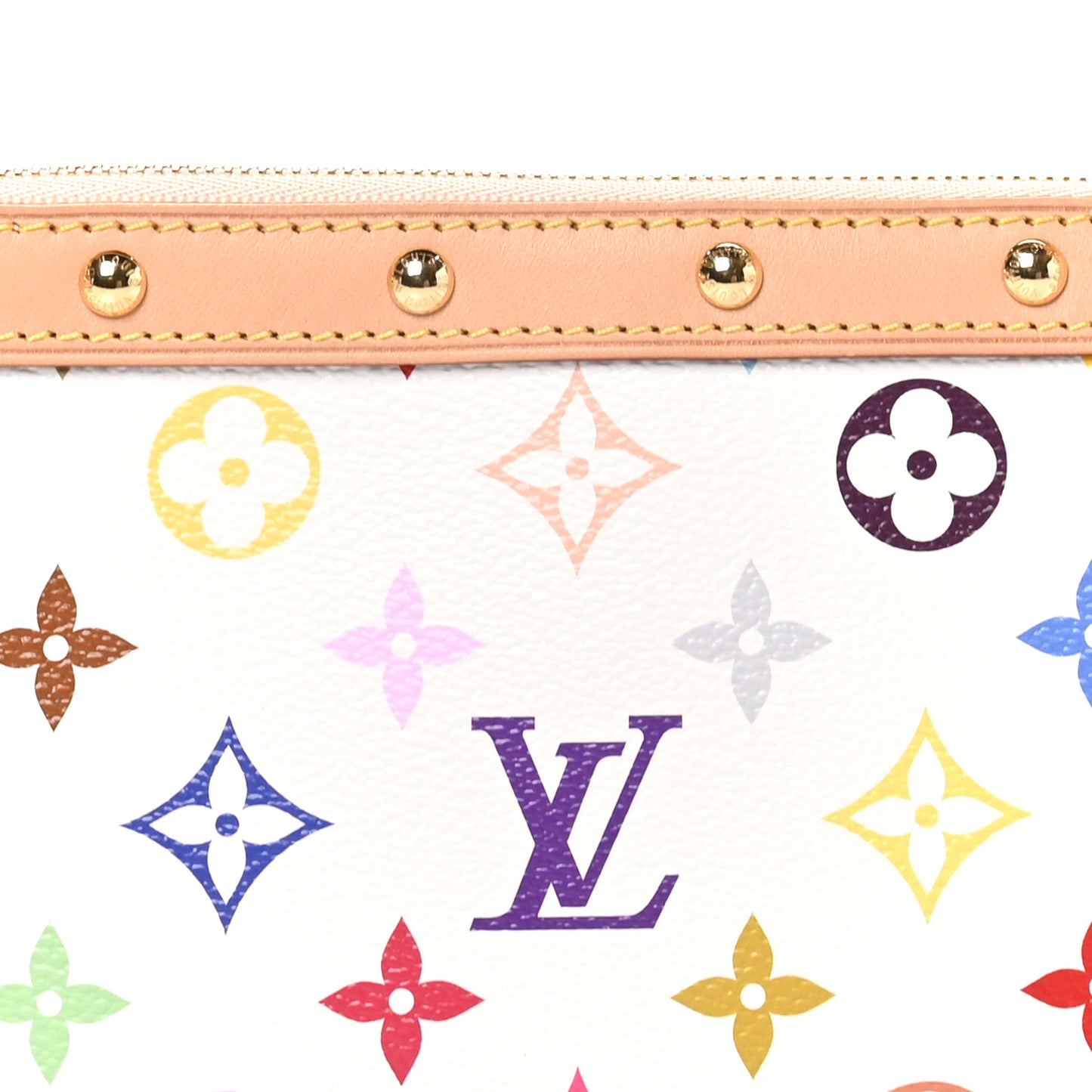 LV X TM Monogram Multicolor Pochette Accessories White