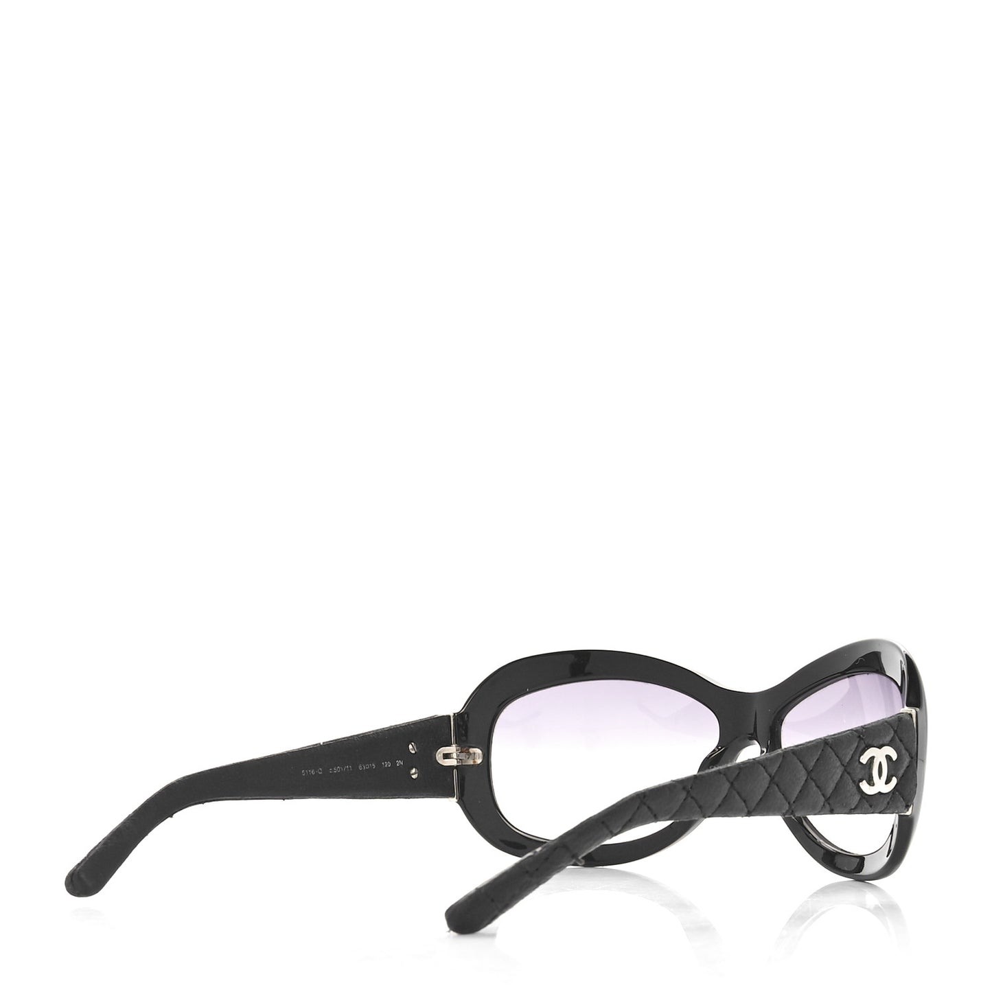 Lambskin Quilted CC Sunglasses 5116-Q Black