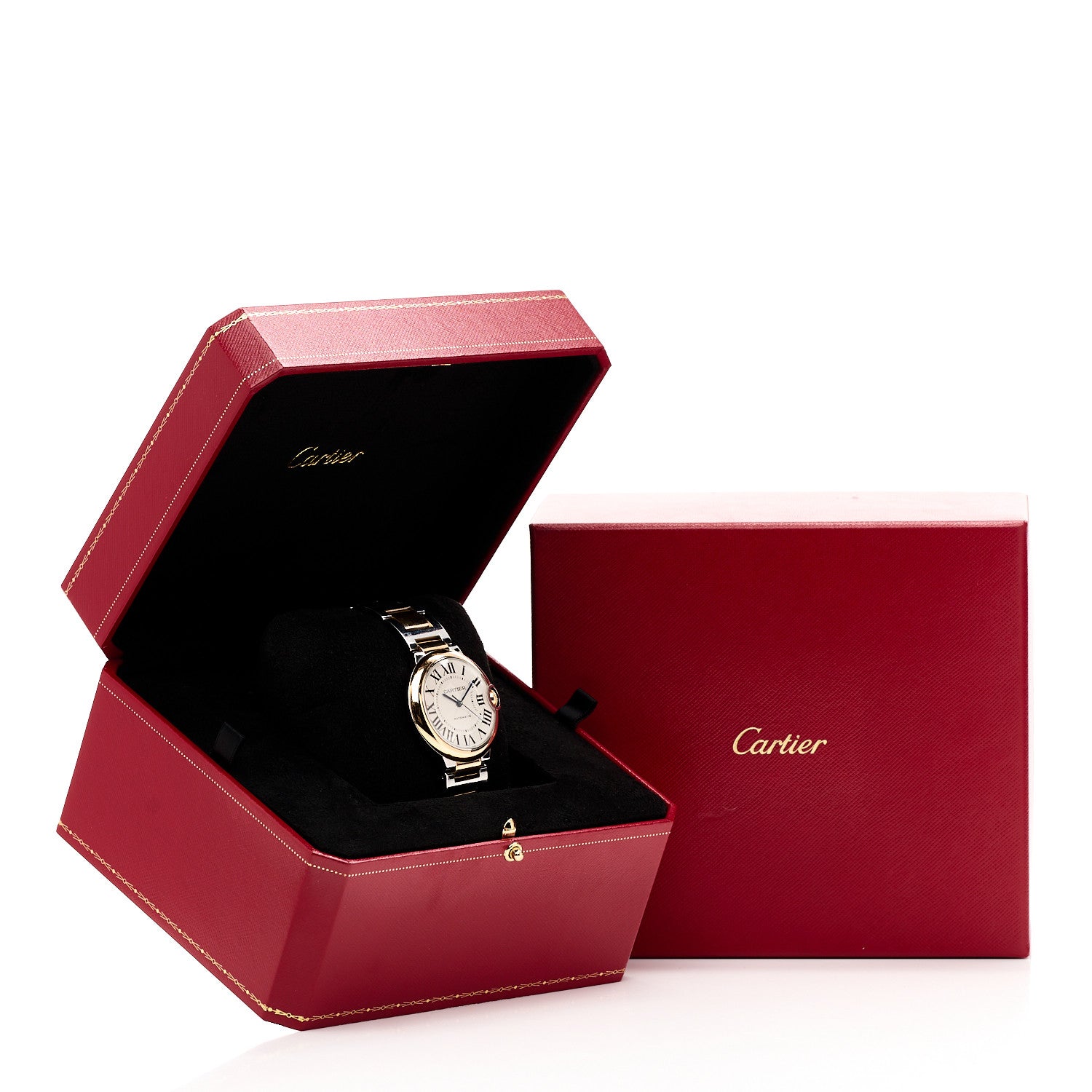 Cartier Stainless Steel 18K Pink Gold 36mm Ballon Bleu De Cartier Automatic Watch 5 of 5