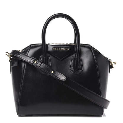Givenchy Shiny Lord Calfskin Mini Antigona Black 1 of 10