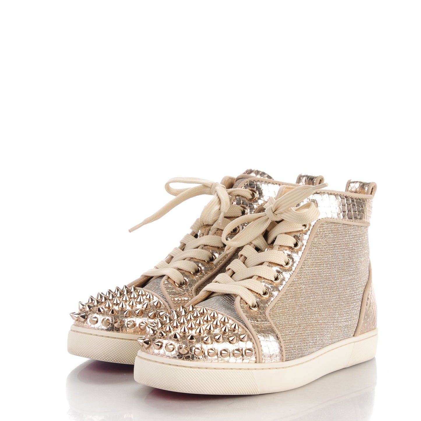 Lame Lou Spikes Flat Sneakers 36.5 gold