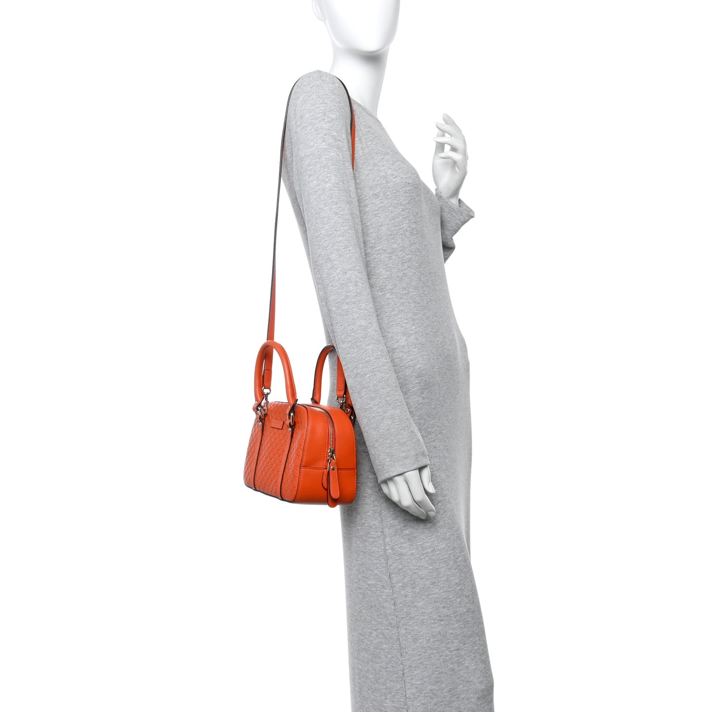 Soft Microguccissima Small Crossbody Bag Sun Orange