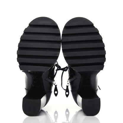 Louis Vuitton Patent Calfskin Star Trail Ankle Boots 39 Black 5 of 7
