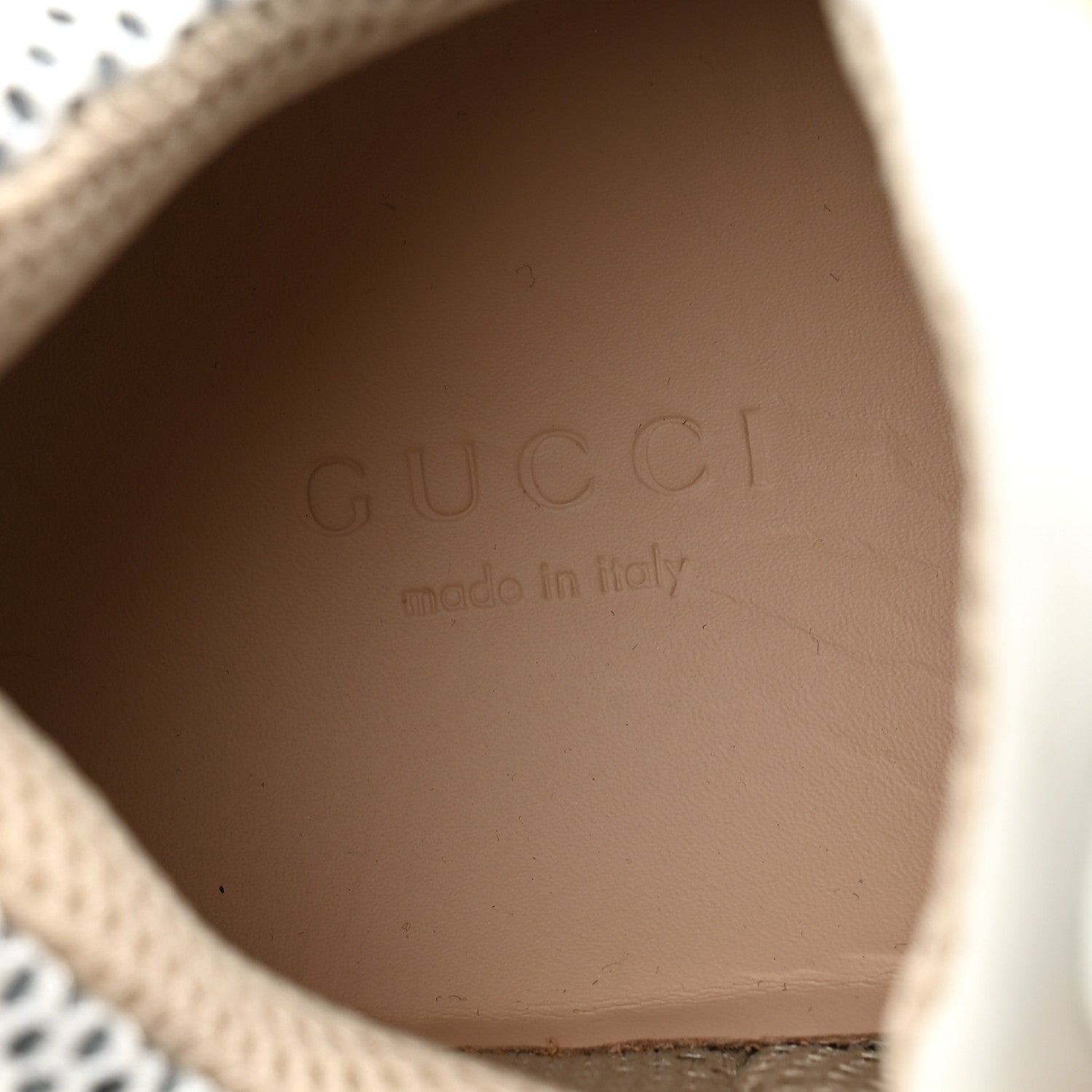 Gucci X SEGA Mesh Calfskin Suede Womens Flashtrek Sneakers 36 Great White 6 of 8