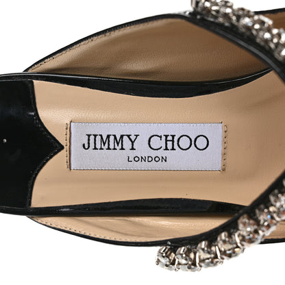 Jimmy Choo Patent Calfskin Bing 100 Mules 38 Black 7 of 8