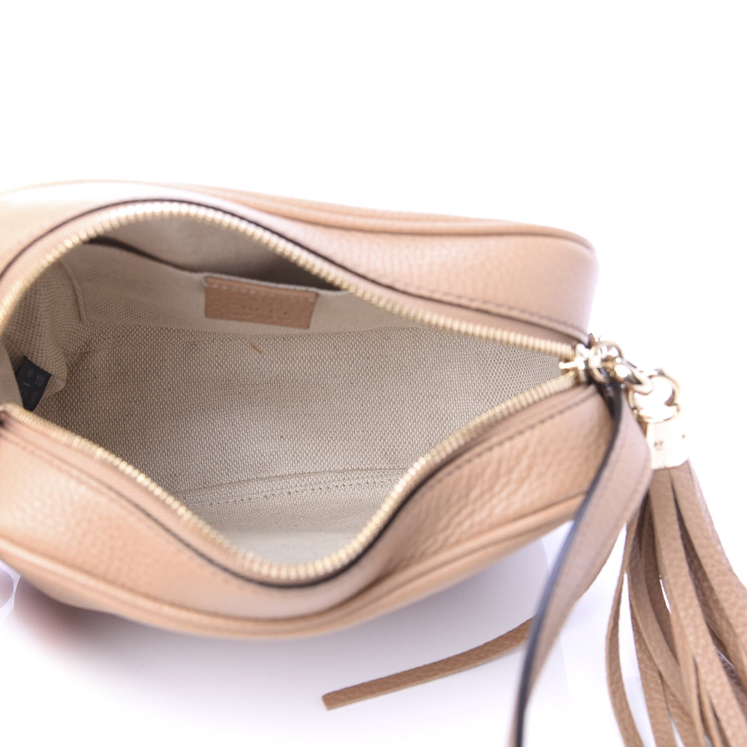 Gucci Pebbled Calfskin Small Soho Disco Bag Rose Beige 5 of 12