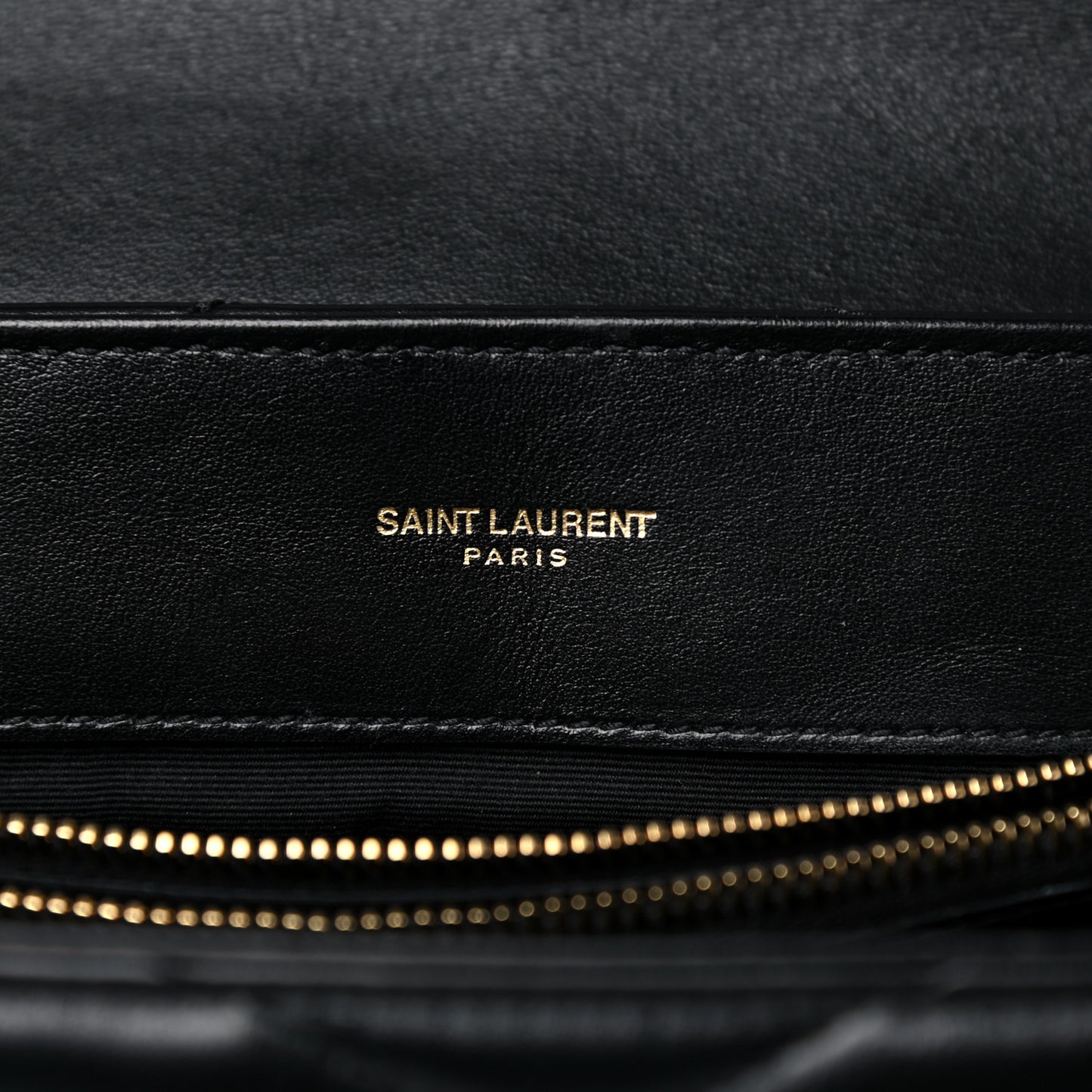 Calfskin Y Quilted Monogram Large Loulou Chain Satchel Black