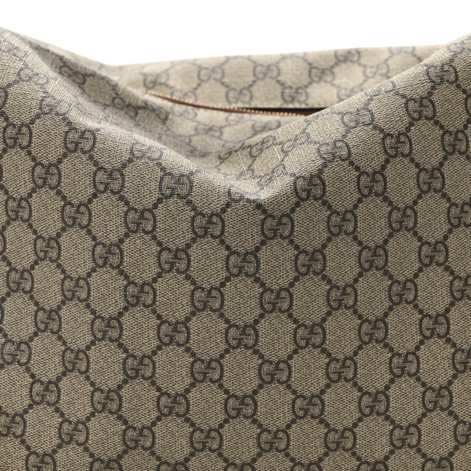 Gucci GG Supreme Monogram Large Linea A Hobo Light Brown 8 of 10