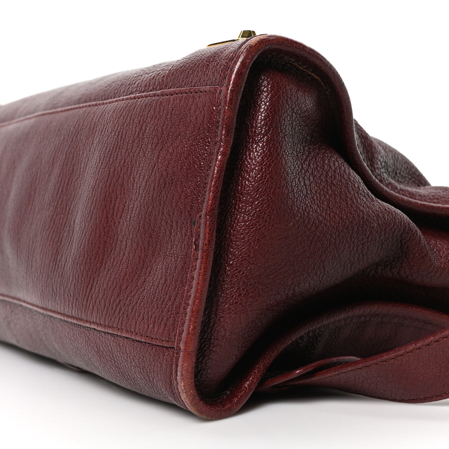 Balenciaga Chevre Gold Metallic Edge Hardware City Bordeaux 11 of 11