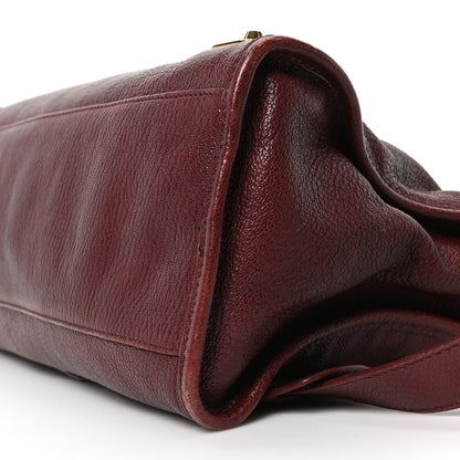 Balenciaga Chevre Gold Metallic Edge Hardware City Bordeaux 11 of 11