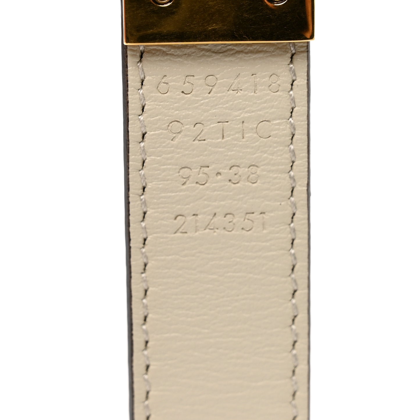 Calfskin GG Supreme Monogram Double G Reversible 20mm Belt 95 38 Beige Mystic White