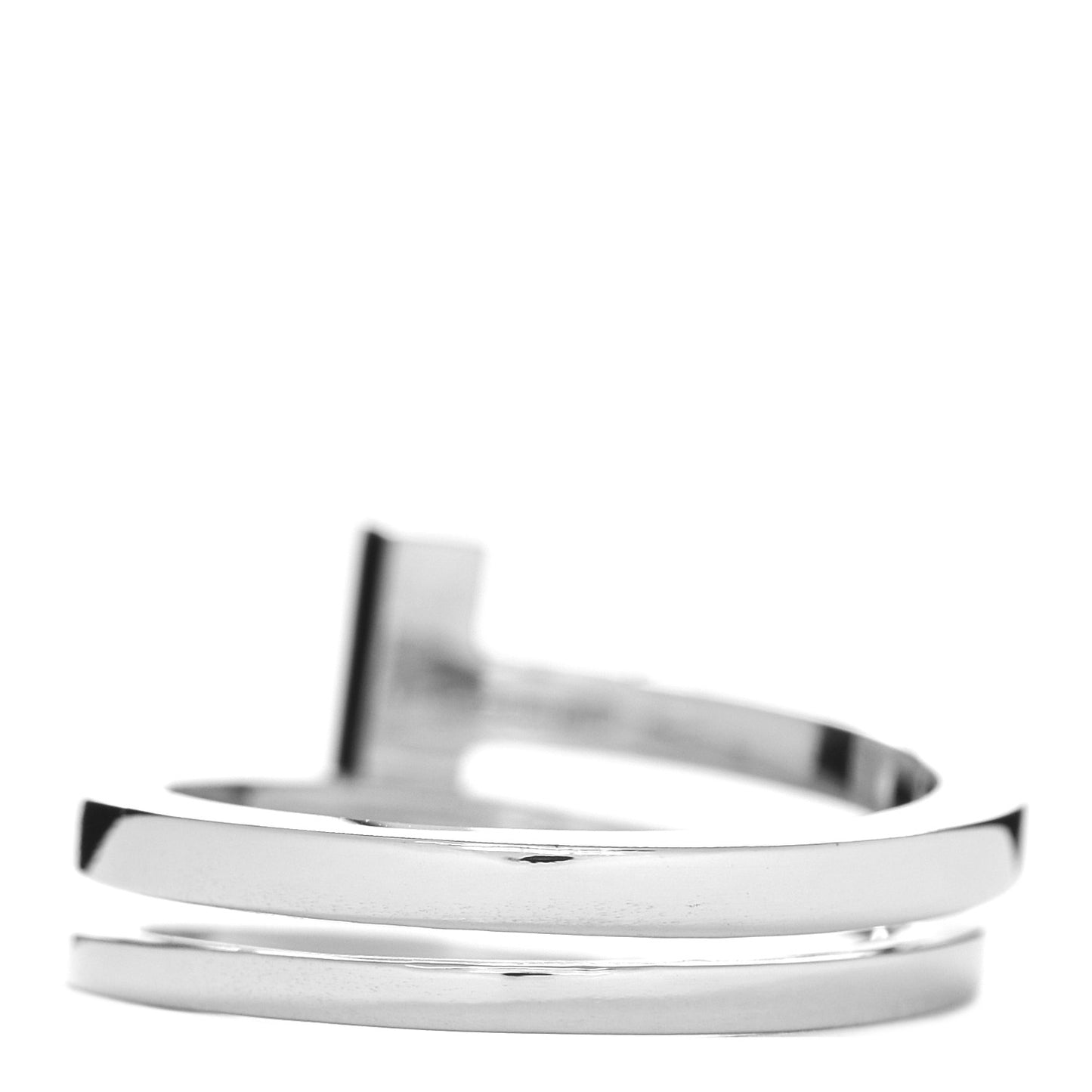 18K White Gold Diamond T Wrap Ring 57 8