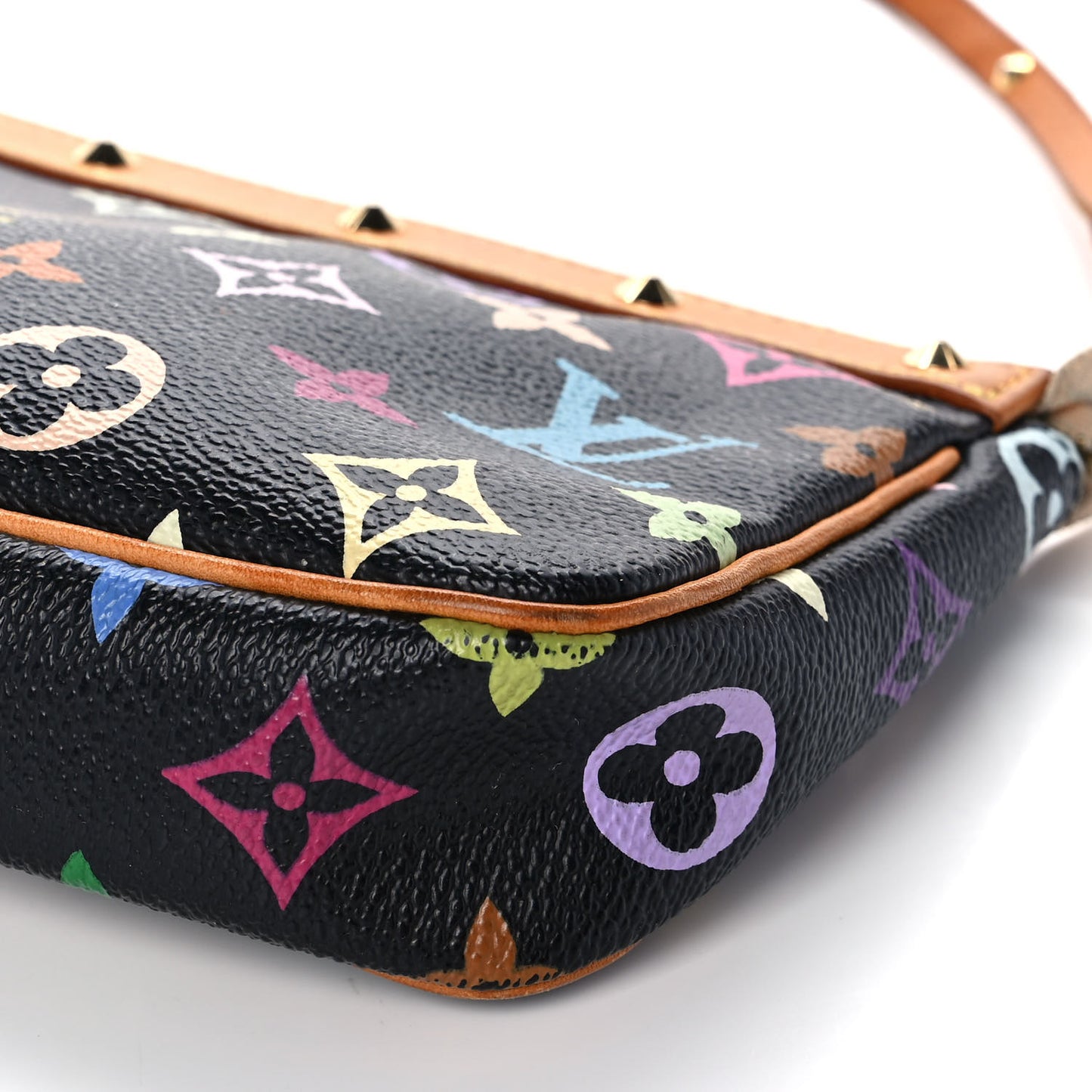 Monogram Multicolor Pochette Accessories Black