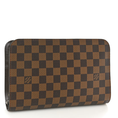 Louis Vuitton Damier Ebene Pochette Saint Louis Clutch 3 of 9