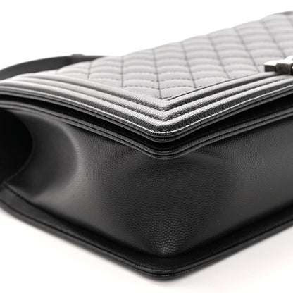 Chanel Caviar Quilted New Medium Boy Flap Black 8 of 9