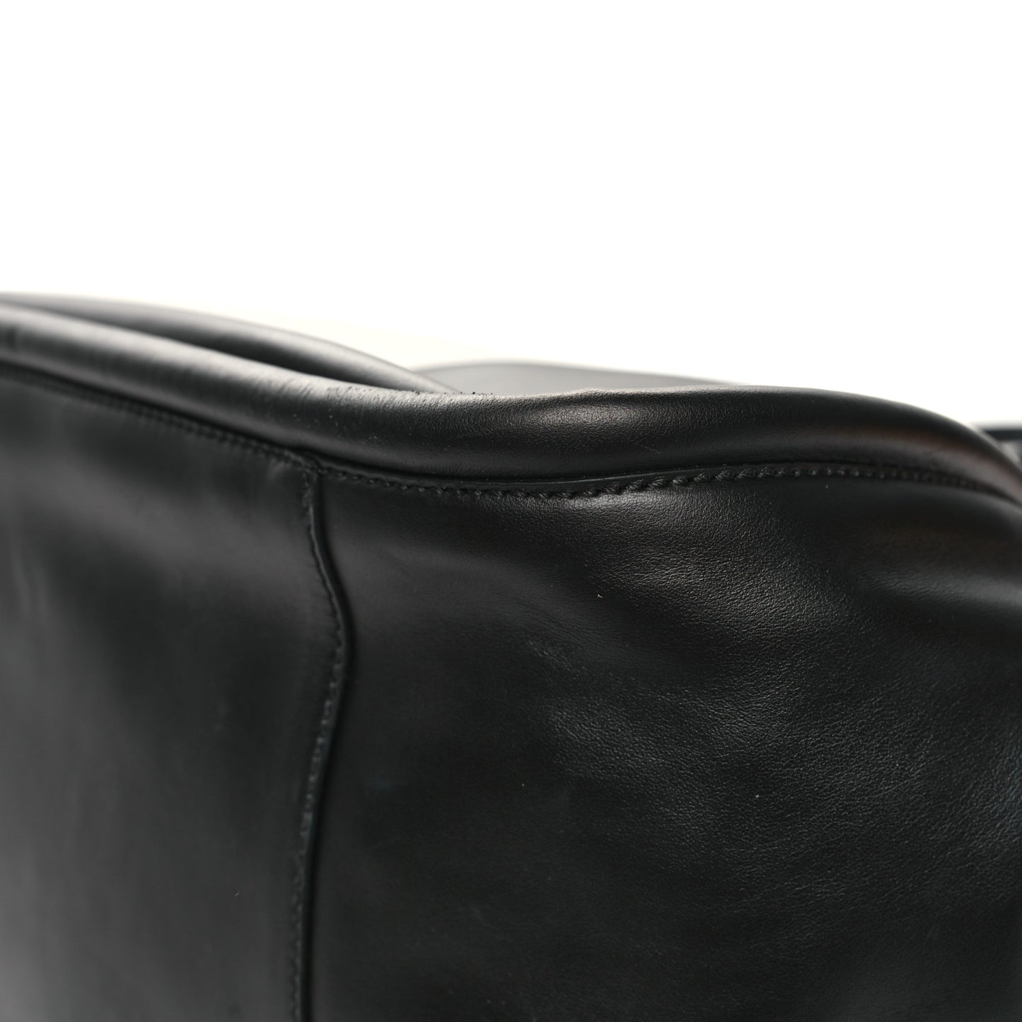 Calfskin XL Ruched Tote Black
