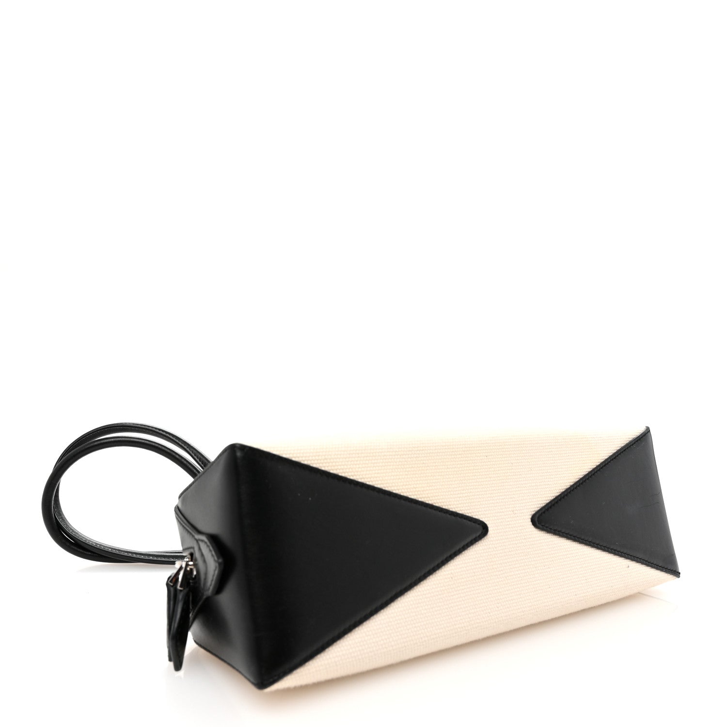 Alaia Canvas Calfskin Medium Le Teckel Bag Ecru 5 of 11