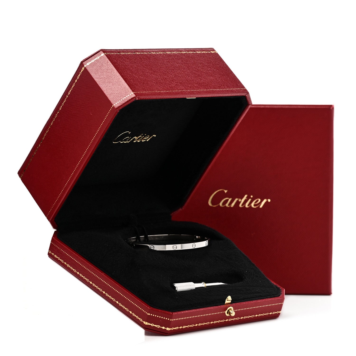Cartier 18K White Gold Small LOVE Bracelet 17 6 of 6