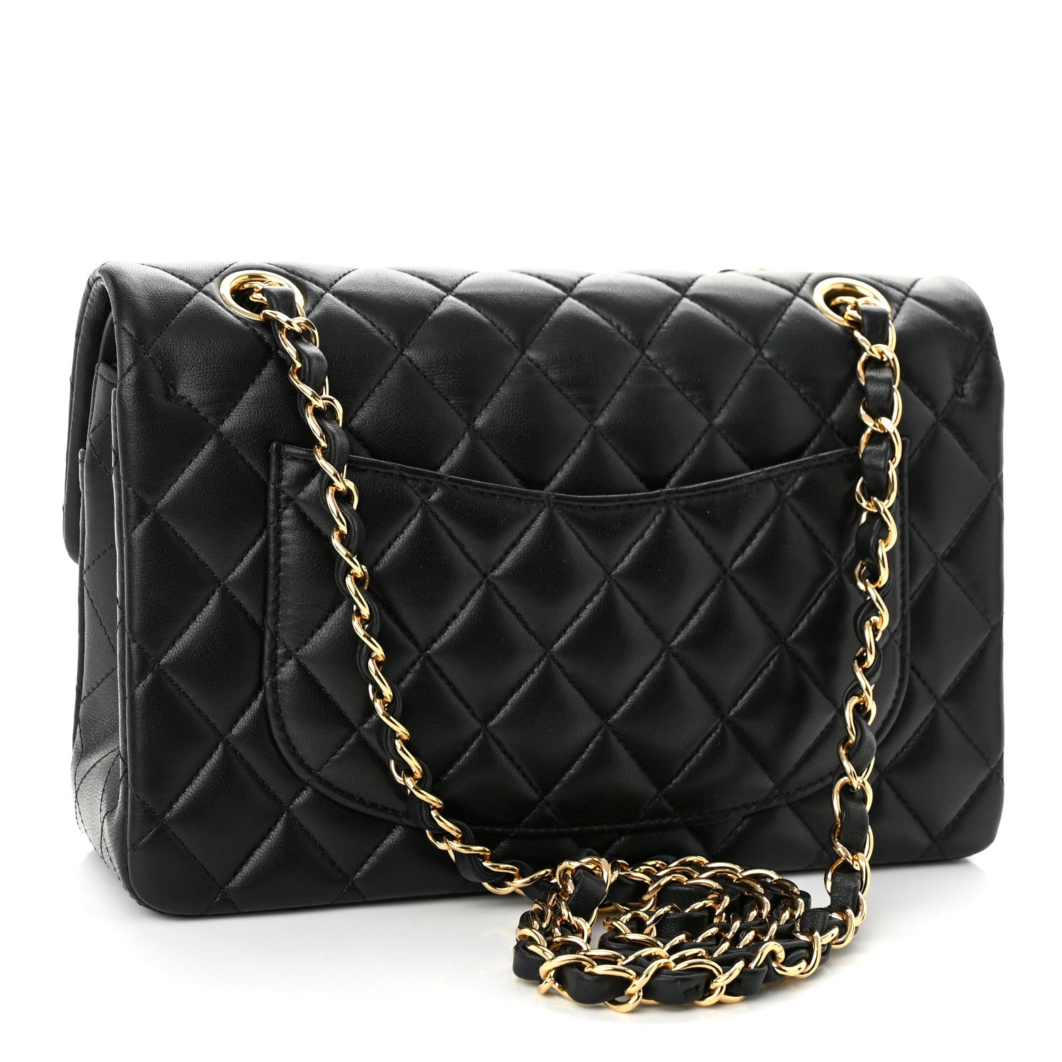 Chanel Lambskin Quilted Small Double Flap Black 3 of 10