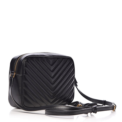 Saint Laurent Calfskin Matelasse Monogram Lou Camera Bag Black 3 of 10