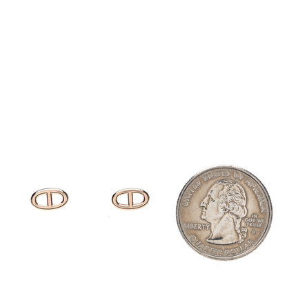 Hermes 18K Rose Gold TPM Farandole Stud Earrings 2 of 5