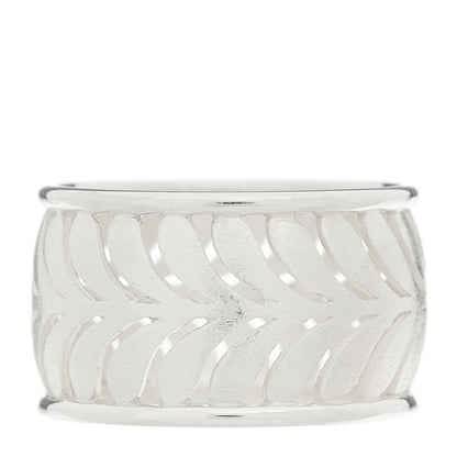 Tiffany Sterling Silver Villa Paloma Palm Band Ring 54 7 2 of 4