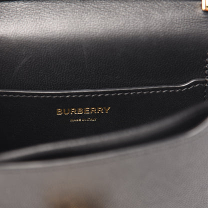 Burberry Grained Calfskin Mini TB Bag Black 6 of 10