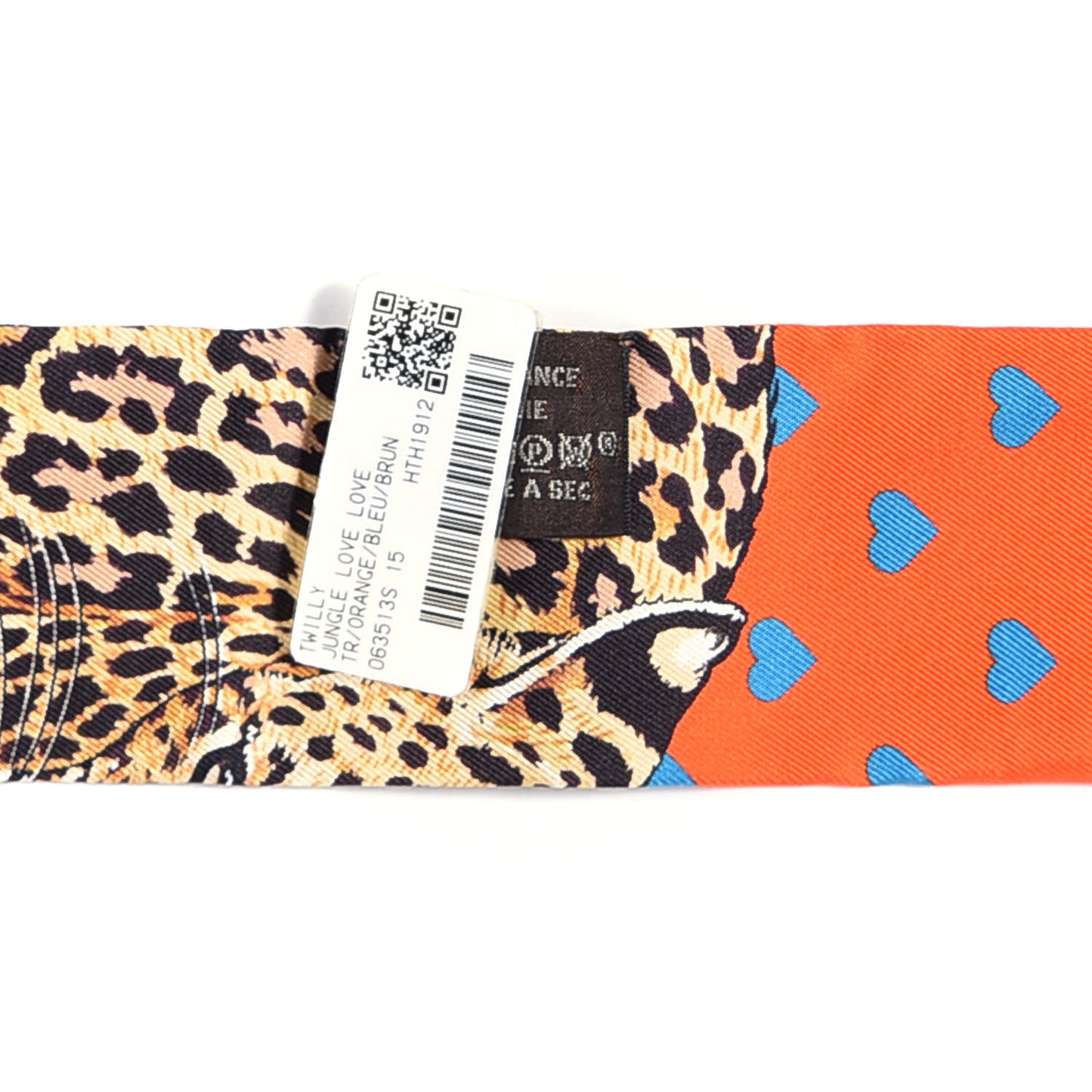 Silk Jungle Love Love Twilly Orange Bleu Brun