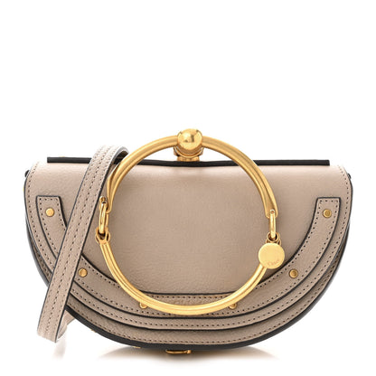 Chloe Calfskin Small Nile Bracelet Minaudiere Bag Motty Grey 1 of 10