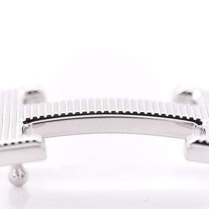 Hermes Palladium Strie 32mm H Belt Buckle 4 of 4