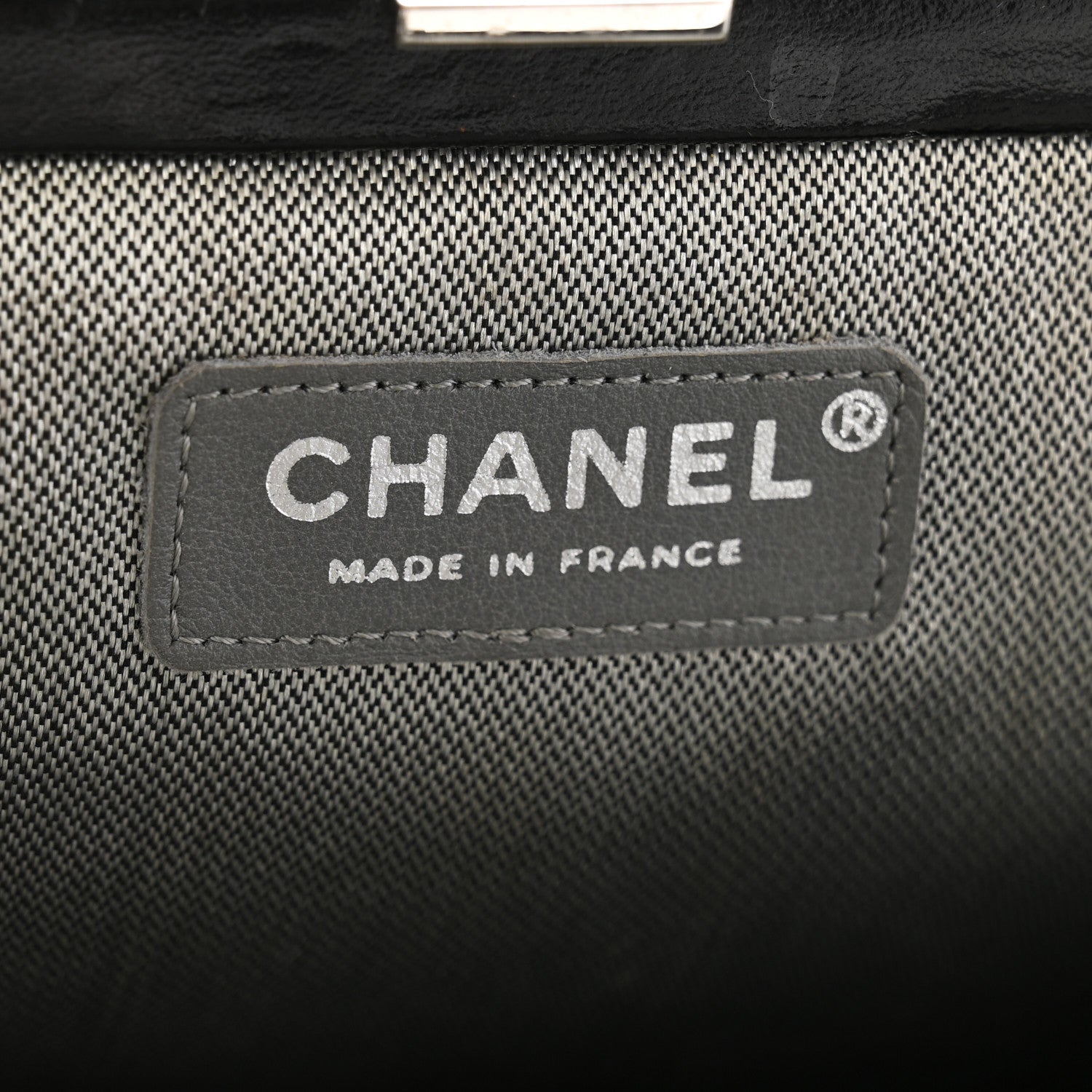 Chanel Lambskin Vertical Quilted Mademoiselle Clutch Black 6 of 9