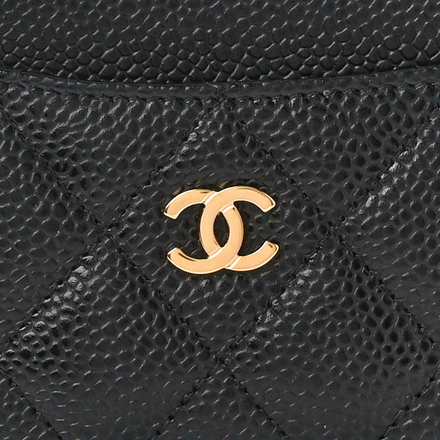 Chanel Caviar Quilted Card Holder Black 8 of 9
